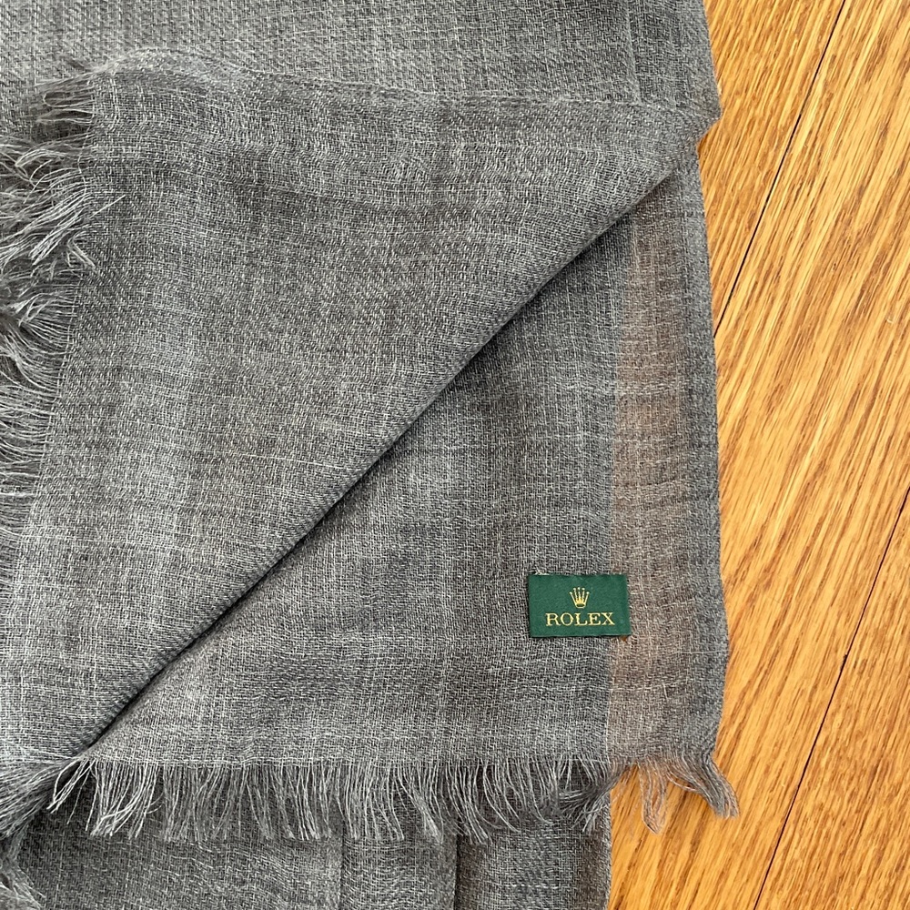Rolex Charcoal Men's Scarf